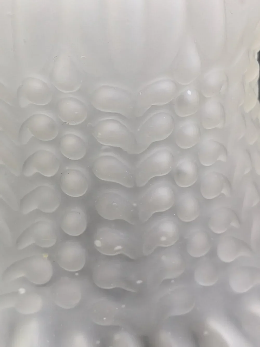 Frosted Glass Beaded Hobnail Tulip Light Shade Replacement Ruffled Edge